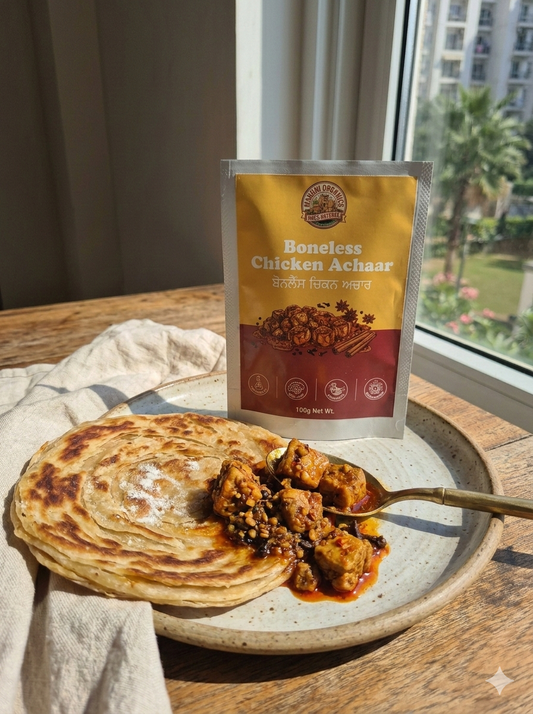 Chicken Boneless Achaar Tasting pouch 100gms
