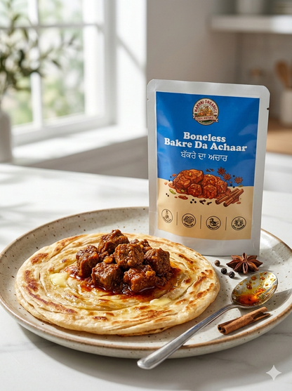 Bakra(Jhatka) Boneless Achaar Tasting pouch 100gms